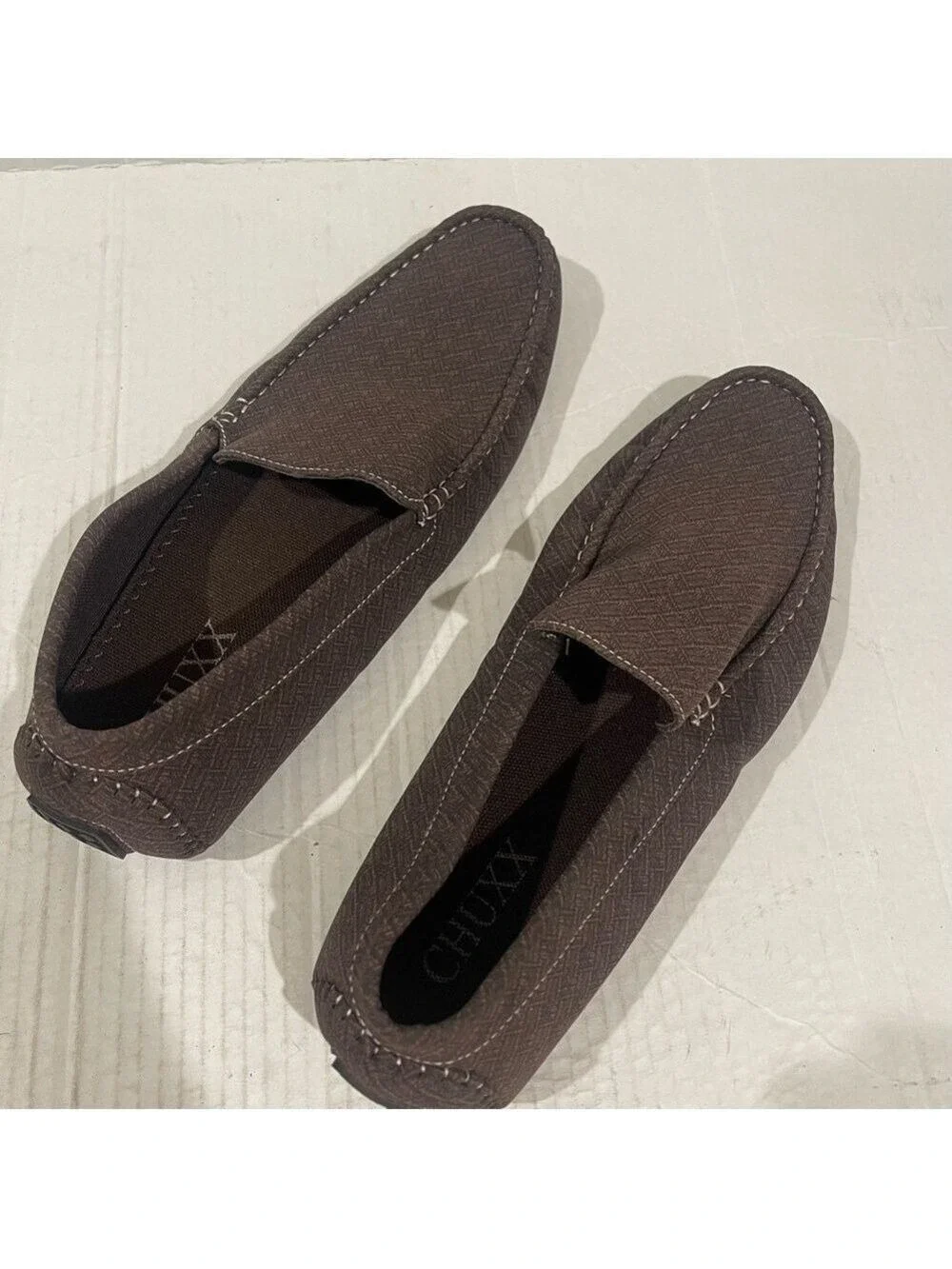 Men’s Chuxx Brown Business Casual Slip On Loafers Size 11 US